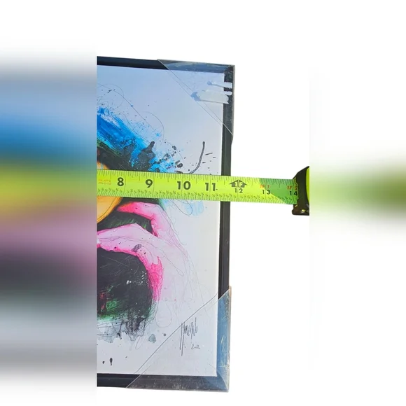 Lane Todd by Stupell - Colorful Vibrant Abstract Portrait Art Canvas Faux Wood - Picture 8 of 10